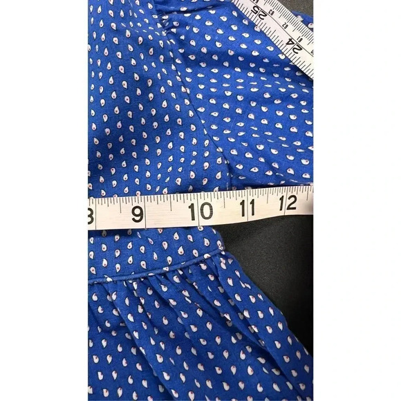 Vintage Hand Made No Brand Blue Polka Dot Collared Easter Dress Size 3T Girls - Picture 7 of 10